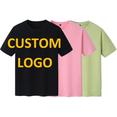 China Custom Quality Printing Cotton Men's Anti-Wrinkle T-shirt Drop Shoulder Oversize Design Blank T-shirt T-shirts for sale