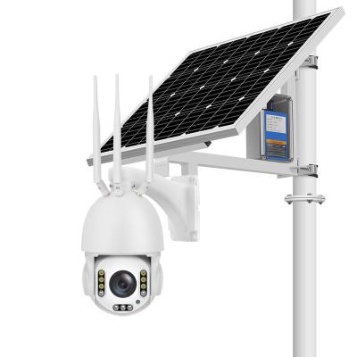 China 30X NIGHT VISION Zoom 5MP FHD 80w Camera Optical Solar Outdoor WiFi 4G SIM Card LTE PTZ Dome 360 Degree H.265 Surveillance Cam for sale