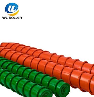 China Construction Industry China Make Factory Belt Conveyor Cleaning Spiral Roller Idler for sale