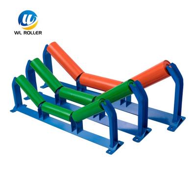 China Idler Bracket Roller Idler Roller Station Construction Project Conveyor Frame Belt Conveyor Bowl Idler for sale