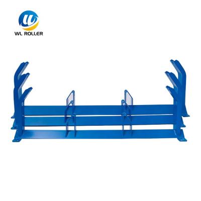 China Construction Project Belt Conveyor Frame Bracket Roller Idler Carrier Bowl Idler For Bulk Material Handling for sale