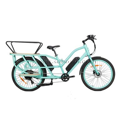 China 48V 500W hub drive standard cargo electric bike 26 inch wheel electric cargo bicycle for sale
