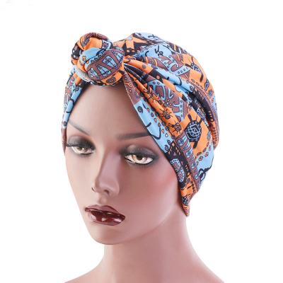 China Decorate 2022 New Style Women's Cotton Hijab Turban For Ladies Turban Turbans African Muslim Headwrap for sale