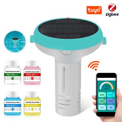 Cina Sensore digitale di piscina Tuya-compatibile ¢ Detettore di qualità dell'acqua 7 in 1 in vendita