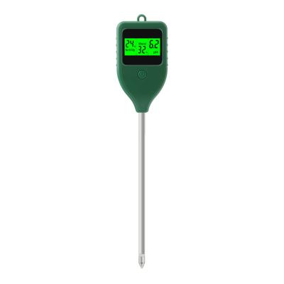 China Drie in één bodemdetector, pH-zuurgraadmeter, bodemvochtmeter, vruchtbaarheidsmeter voor bloemen en potplanten Te koop