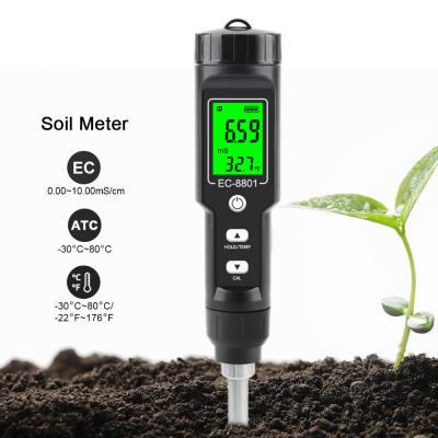 China EG-8801 Bodemmeter Draagbaar digitaal scherm tuinbouwgewassen EG-zoutgronddetector voor huishoudelijke potgrondgewassen Te koop