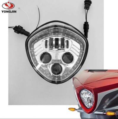 China Motorcycle Headlights With Angle Eye Assembly IP67 LED Motorcycle Headlight Kit For Victory Motorcycle Headlight Victory Led Headlamp for sale