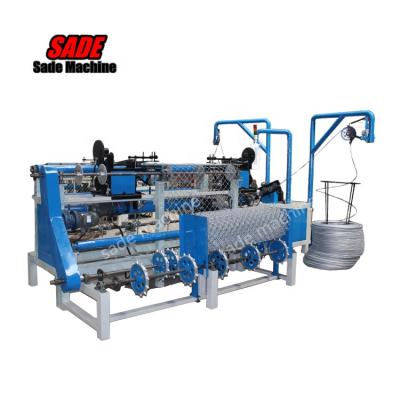 China Construction Machine Making Chain Link Fence Full Automatic Chain Link Fence Machine With Double Wire Input for sale