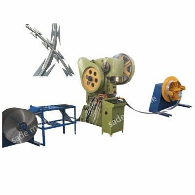China Building Material Shops High Speed Razor Barbed Wire Mesh Making Machine for sale