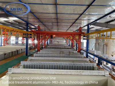China 2000 ton anodiseringsapparatuur Industriële anodiseringslijn Grote capaciteit Oppervlaktebehandeling Geautomatiseerd oxidatiesysteem Te koop