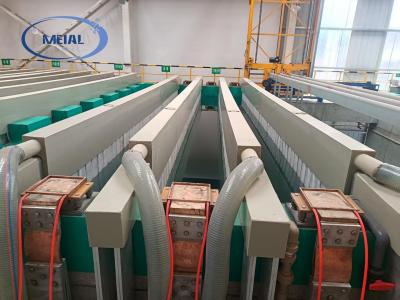 China MEI-AL Technology 500 ton / maand Aluminium anodiseringslijn Energiezuinige oppervlaktebehandeling oplossing Te koop