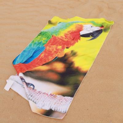 China 100% Customized Free Printed Beach Towel QUICK DRY Polyester Microfiber Fabric For Summer for sale