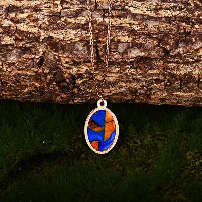 China 2021 Wholesale Stainless Steel Luxury Resin Gold Lady Clavicle Chain Necklace Wooden BOBO BIRD Factory Necklace For Women Jewelry for sale