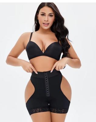 China Breathable Shapewear High Waist Women Hollow Out Hole Buttocks Control Panties Enhancer Slimming Underwear Lift Hips for sale