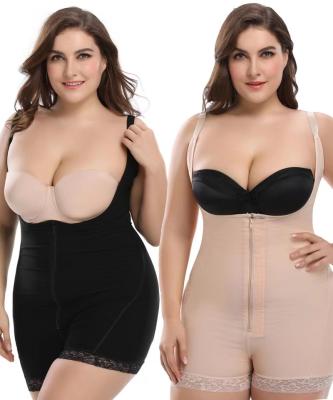 China Wholesale Breathable Plus Size Quality Slimming Trainer Leggings Customized Logo Womens Zipper Fajas High Waist Corset for sale