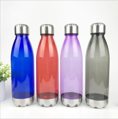 China Sustainable Cola Bottle Shape 750ML BPA Free Tritan Water Bottle With Custom Logo for sale