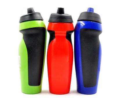 China Cheap Price Viable Soft PE Custom Logo Bicycle Sports Water Bottle With Silicone Sticker for sale