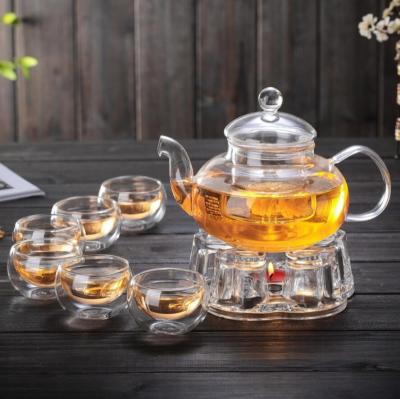 China 7PCS 8PCS 9PCS Viable High Quality Glass Teapot Gift Set for sale