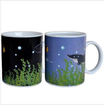 China Office Unbreakable Cute Funny Viable Magic Mug For Sublimation Color Changing for sale