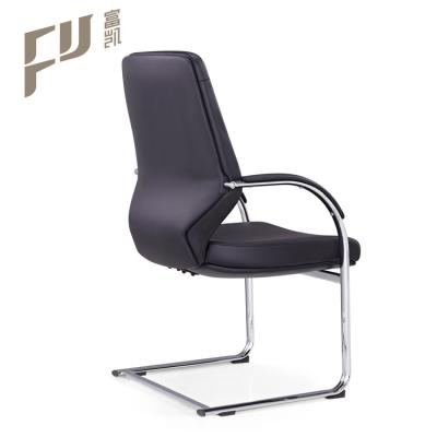 China Low Cost (Height)Adjustable Brown Leather Fair Bazhou Office Visitor Chairs for sale