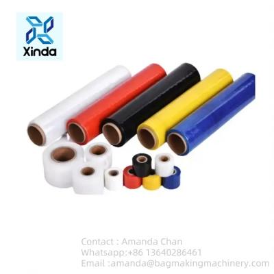 Cina Produttore all'ingrosso Color PE stretch film personalizzato Imballaggio pallet trasparente in vendita