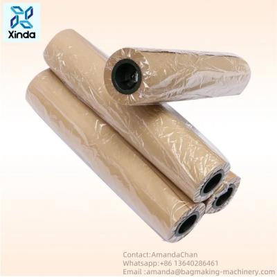 China Classic Style Brown Kraft Paper Cowhide Packaging Paper-Sealed Wrapping Customizable Logo for sale