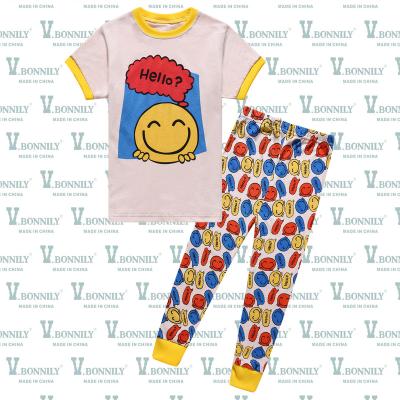 China Breathable Pajamas Kids Clothing Children Sleepwear Clothing Sets Pajamas Bag Wholesale Quantity Winter Cotton Custom OEM Customized Item for sale