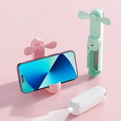 China Wholesale HOT Mini Portable Fan Factory Rechargeable, Mini Portable Macaron Handheld USB Fan Clip Foldable Hand Fan for sale