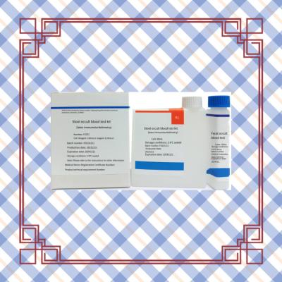China Biochemical test FOB Fecal occult blood quantitative determination blood test kit with 96 test for sale