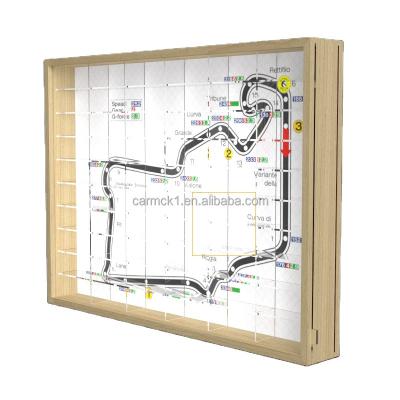 China Wall Mounted 1/64 Ornament 60 Car Garage Display Decoration Car Wooden Hot Model Alloy Simulation Sale Lot for sale