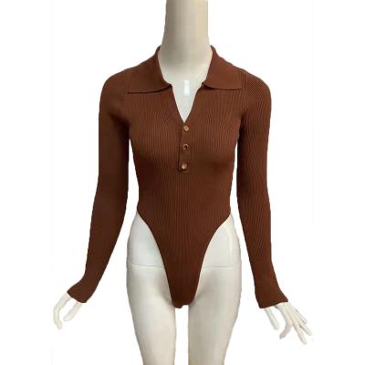 China New Fashion Sustainable Service Casual Stylish Romper Custom Bodycon Knit Sexy Women's Romper for sale