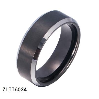 China Comfort Fit Wholesale Brushed 8 Mm Width Tungsten Carbide Men's Plated Wedding Rings for sale