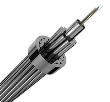 China OPGW Power System Optical Power Ground Wire Fiber Optic Cable 24 48 Core Single Mode for sale