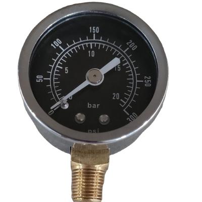 China Factory Supply 40MM nickel plating case nickelage Glass Windows air prsesure gauge SS-A type (bottom mount) for sale