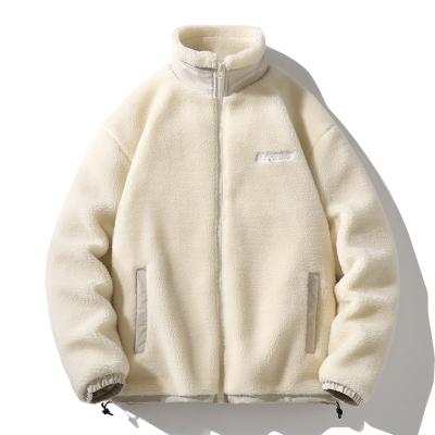China Plus Size Custom Zipper Hot Sale Wool Stripper Men Big And Tall Winter Snow Hoodie Fleece Jacket for sale