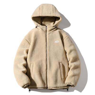 China High Quality Striper Outdoor Jackets Korean Coats Flannel Hoodies Plus Size Winter Stylish Fleece Mens Big And Tall for sale