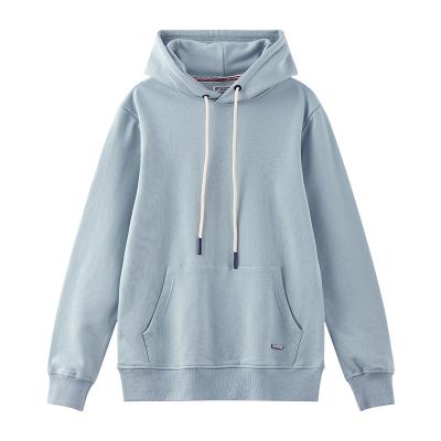 China Good quality unisex oversized women custom logo cotton hoodie brown unisex thin hoodies for women and men for sale