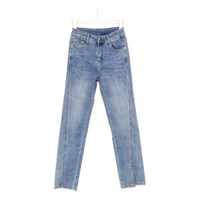 China Women 2021 Custom Logo Cheap Jeans Trousers For Lady Designer Black Pants Wholesale New Arrival Breathable for sale