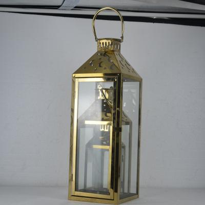China Home Decoration Nordic Style Candle Holder Gold Metal Decorations Candlestick Wedding Bling Large for sale