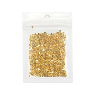 China Easy Apply 1000pcs/bag 1mm-3mm Low Steel Ball Metal Semi Round Flat Solid Nail Art Decorations Accessories for sale