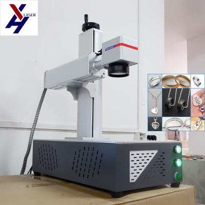 Cina Marcatore laser a fibra ottica da scrivania per incisione profonda in metallo oro argento in vendita