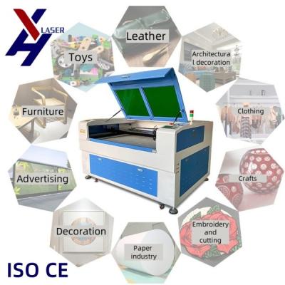 China CO2 Laser Engraver and Cutter for Bamboo Paper Leather Wood Acrylic 1390/4060 50W-300W Laser Engraving Cutting Machine for sale