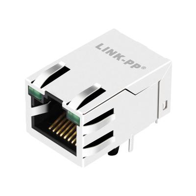 中国 緑Leds 100 Bset-Tの上のSI-50162-Fタブは1左舷RJ45ジャックLPJ1026AWNLを登録した 販売のため