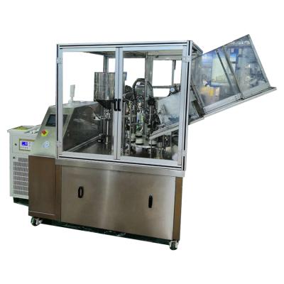 China Gray Automatic Plastic Pipe Filling Rectangle Silver Box Road Plastic Tube Filling and Sealing Machinery for sale