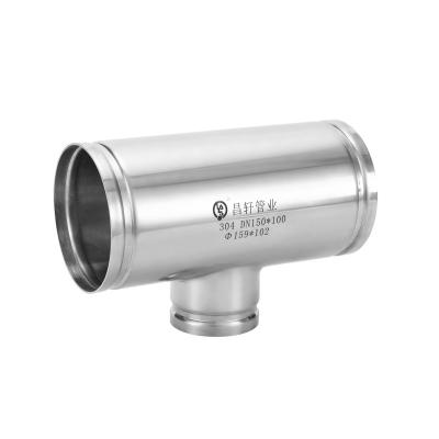 China Industry Factory sale polished Pipe Fittings 304 stainless steel grooved tees industrial stainless steel tee for sale