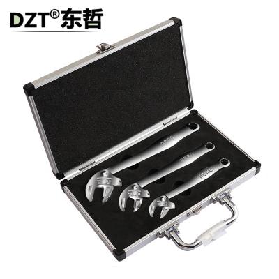 China Multifunctional Drive Tool Chrome Plated Clown Wrench Automatic Adjustable Spanner Open End Wrench for sale