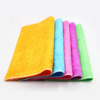 China 5$ Coupon Customized Colorful Striated High Water Absorption Cloth Micro Fiber Towel for sale