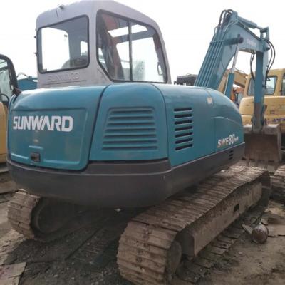 China Construction works China Made Sunward Domestic SWE 80H Small Size Used Hydraulic Excavator For Sale for sale