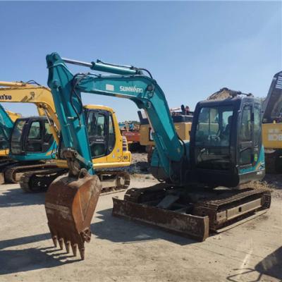 China Construction works Used Sunward Hydraulic Excavator Few Working Hours SWE 70H Small Size On Hot Sale for sale