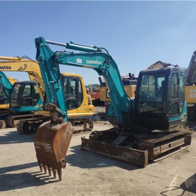 China Construction works Used Sunward Hydraulic Excavator Few Working Hours SWE 70H Small Size On Hot Sale for sale